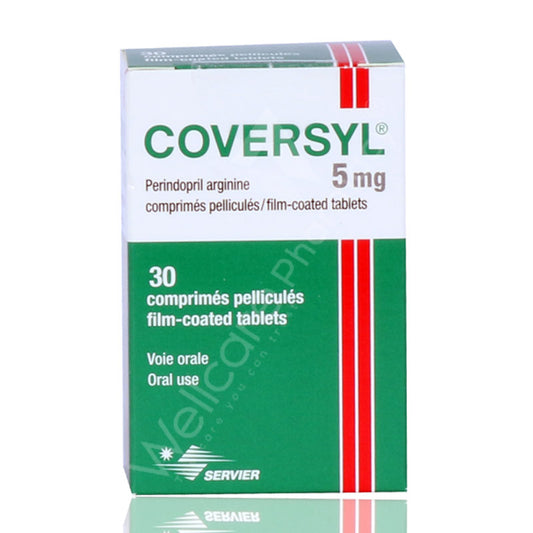 Coversyl 5mg Tablets 30'S - Wellcare Pharmacy