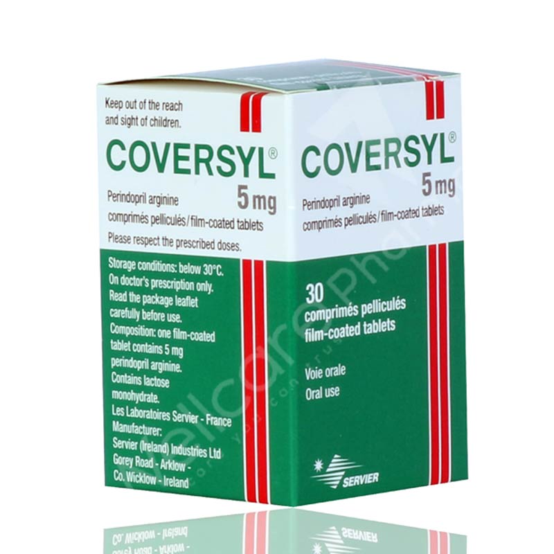 Coversyl 5mg Tablets 30'S - Wellcare Pharmacy