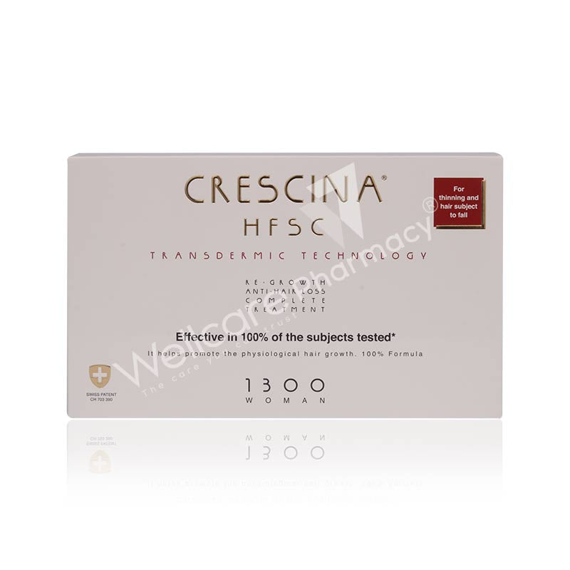 Crescina Hfsc Transdermal Technology Complete Treat Woman 1300 Amp 10+10x3.5ml