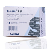 Curam 1gm Tablets 14'S