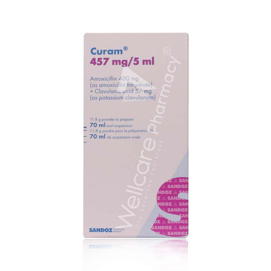 Curam 457Mg/5Ml  Susp 70Ml