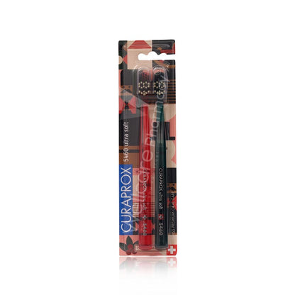 Curaprox Cs 5460 Duo Christmas Edition Ultra Soft Toothbrush
