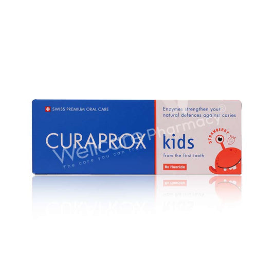 Curaprox Kids Toothpaste Strawberry Flavor No Fluoride 60Ml-73370285