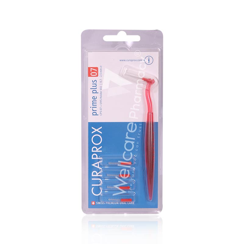 Curaprox Prime Plus Cps07 Interdental Brush With Red Holder