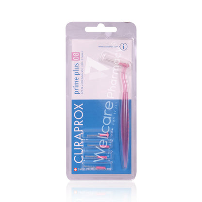 Curaprox Prime Plus Cps08 Interdental Brush With Pink Holder