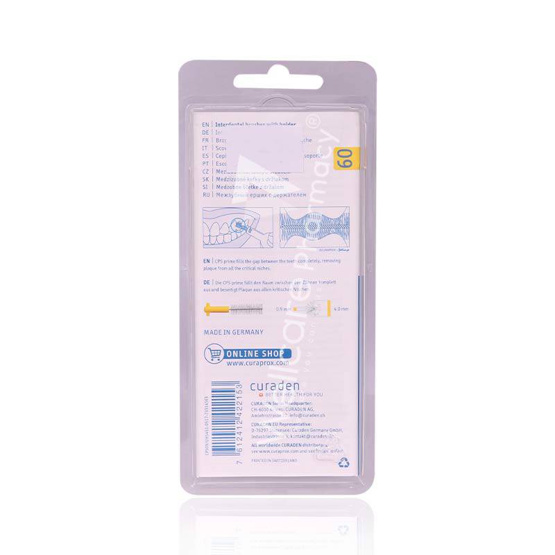 Curaprox Prime Plus Cps09 Interdental Brush With Yellow Holder Curaprox Prime Plus Cps09 Interdental Brush With Yellow Holder