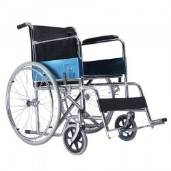 Dayang Dy01809  Steel Wheelchair Chrome Plated Steel Frame Fixed Armrest And Legrest