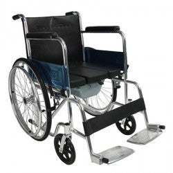 Dayang Steel Commode Wheelchair Chrome Plated Steel Frame Dy02681