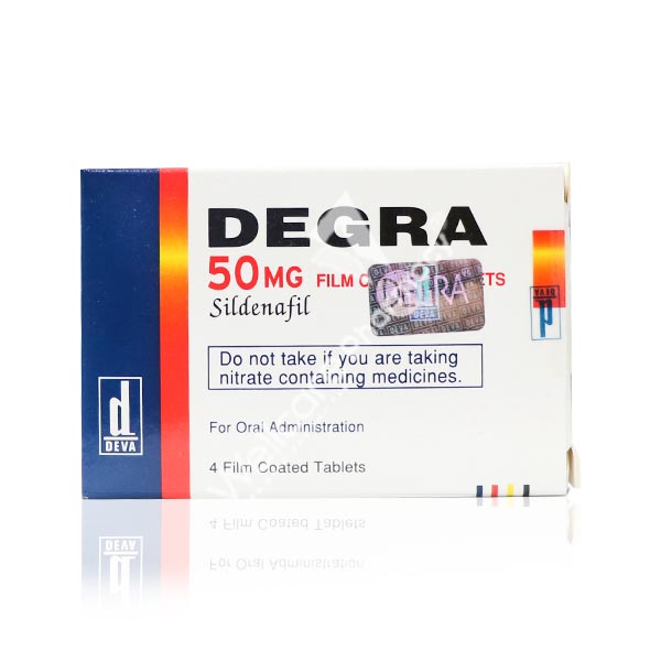 Degra 50mg Tablets 4'S