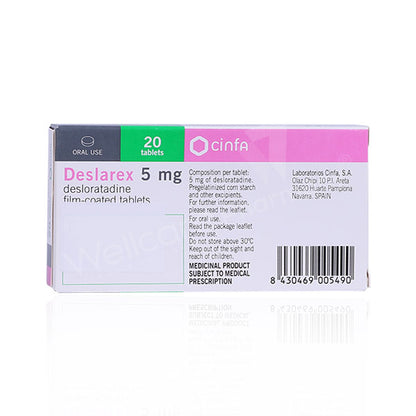 Deslarex 5mg Tablets 20'S - Wellcare Pharmacy