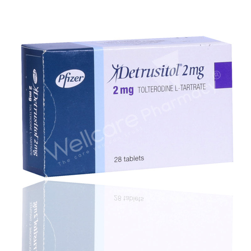 Detrusitol 2Mg Tablets 28'S – Wellcare Pharmacy