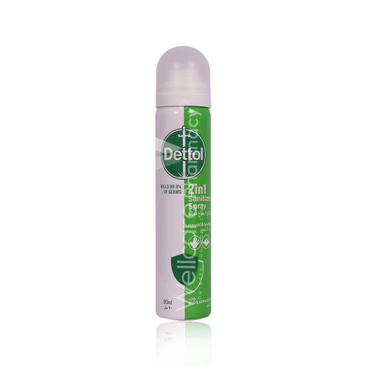 Dettol 2In1 Sanitizer Spray 90Ml