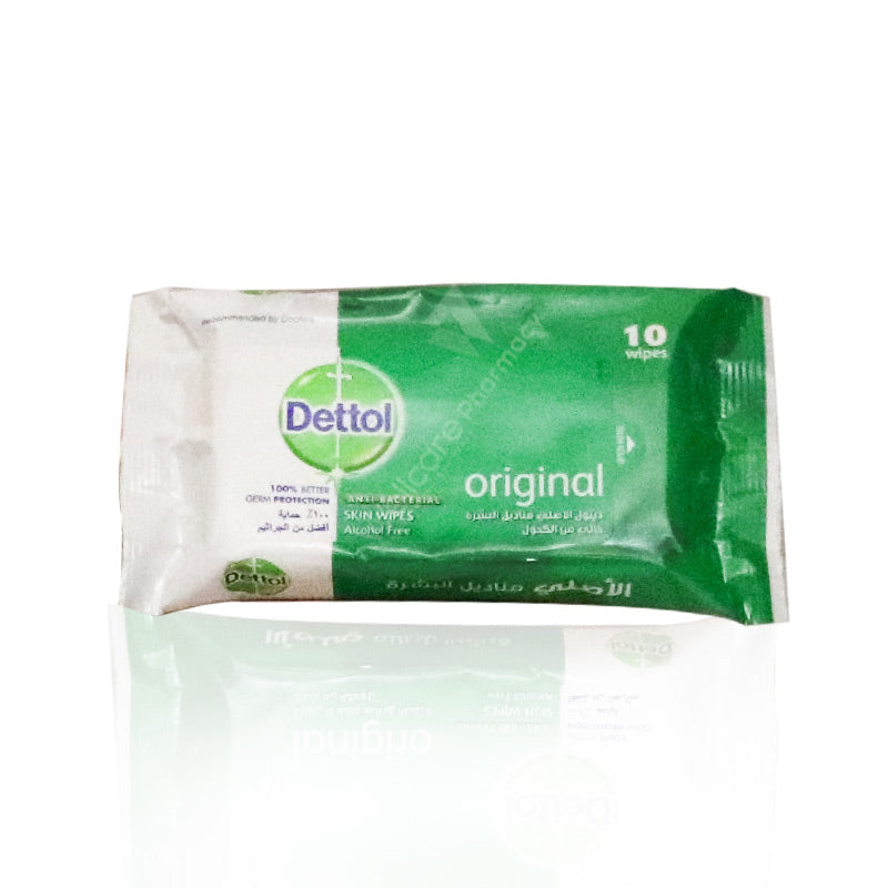 Dettol Original Anti-Bacterial Skin Wipes 10'S