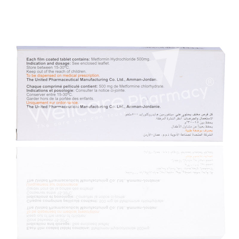 Diaphage 500mg Tablets 50'S