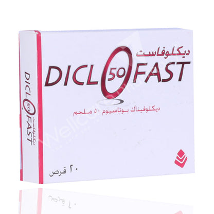 Diclofast 50Mg Tablets 20'S
