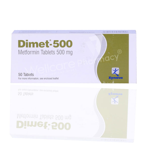 Dimet Graph Dimet 500mg Tablets 50'S