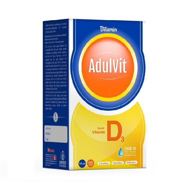Ditamin Adult Vitamin D3 1000 Iu Drops 10Ml Ditamin Adult Vitamin D3 1000 Iu Drops 10Ml