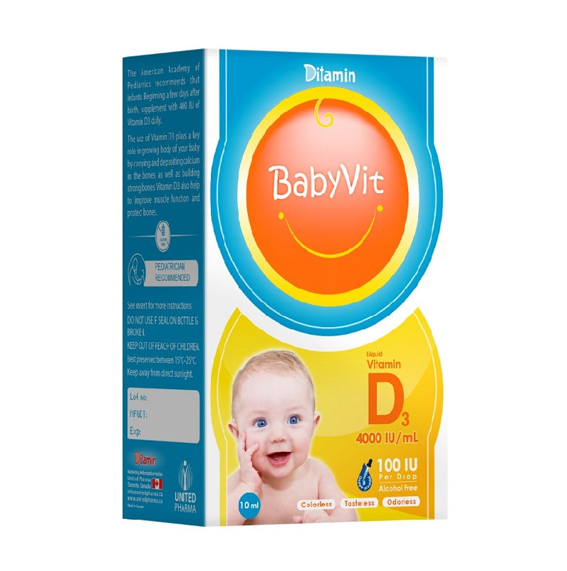 Ditamin Babyvit Vitamin D3 100 Iu Drops 10ml