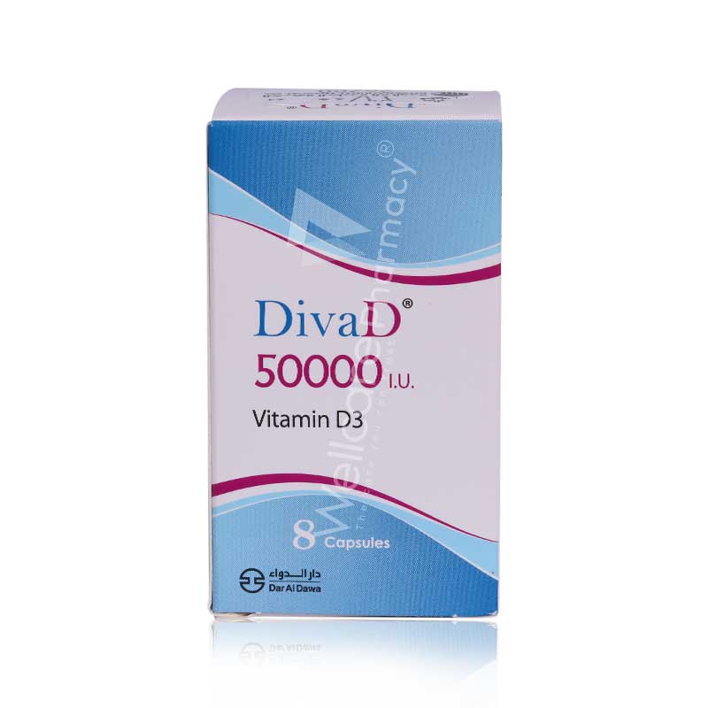 Divad Vitamin D3 50,000iu Capsules 8'S