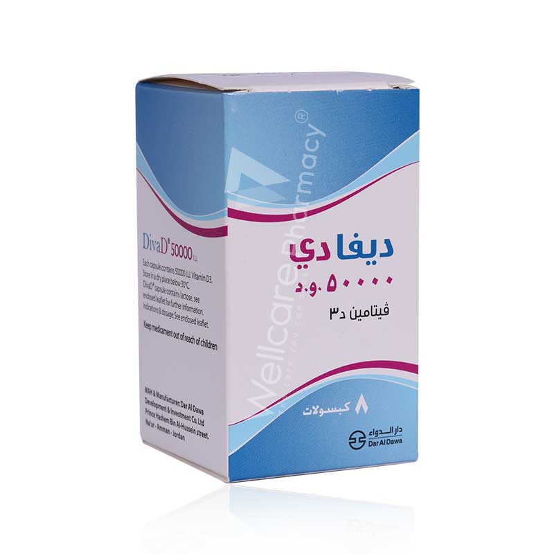 Divad Vitamin D3 50,000iu Capsules 8'S