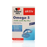 Doppelherz Aktiv Omega 3 + Folic Acid Capsules 30'S