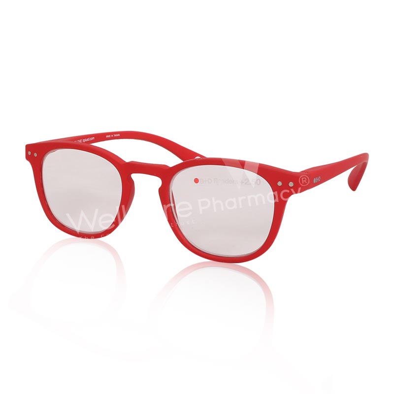 Dot B+D Reader Matt Red +2.5 2240-14-25