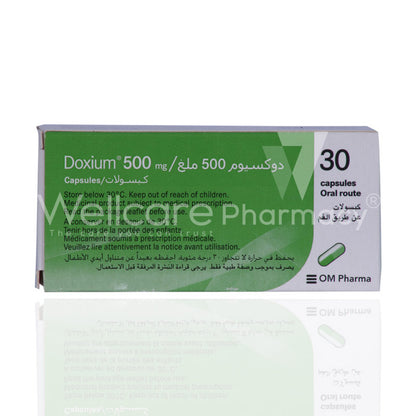 Doxium 500mg Capsules 30'S