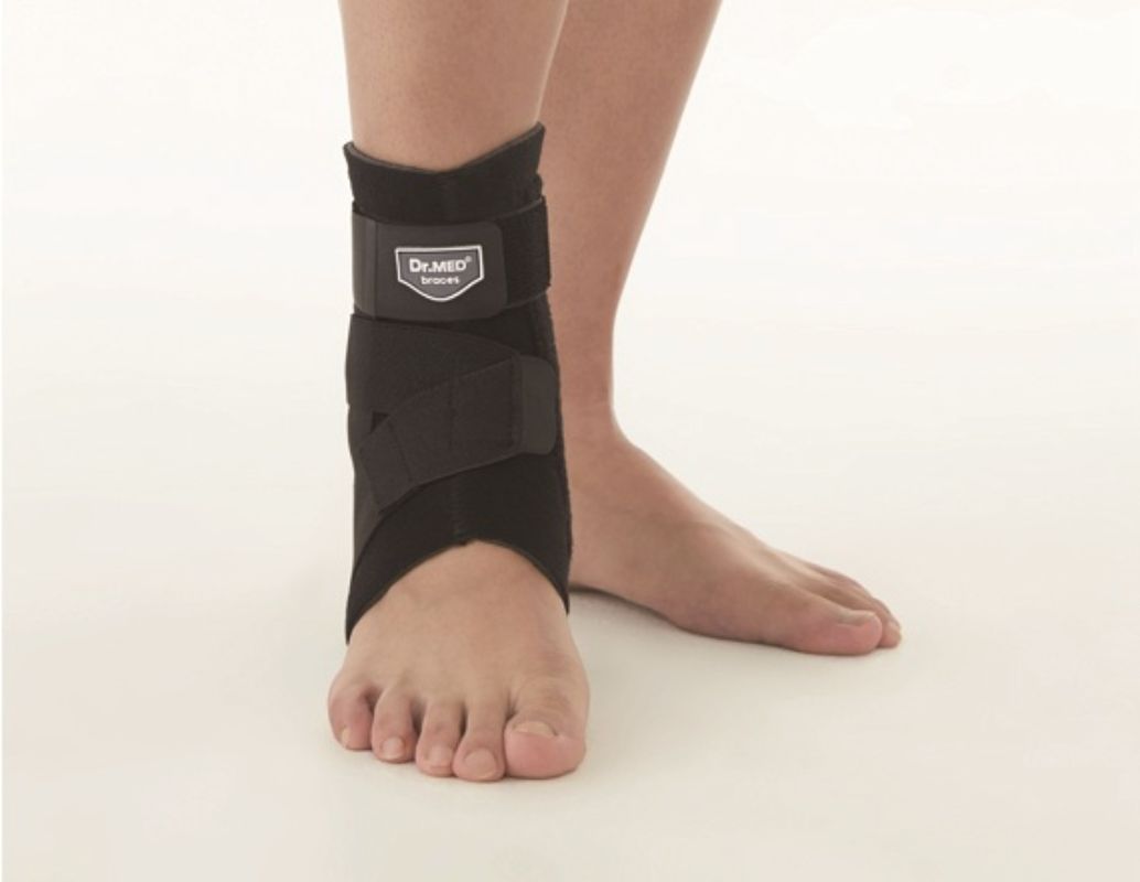 Dr.Med Cross Strap Ankle Support With Stays A002-1 Xl Right