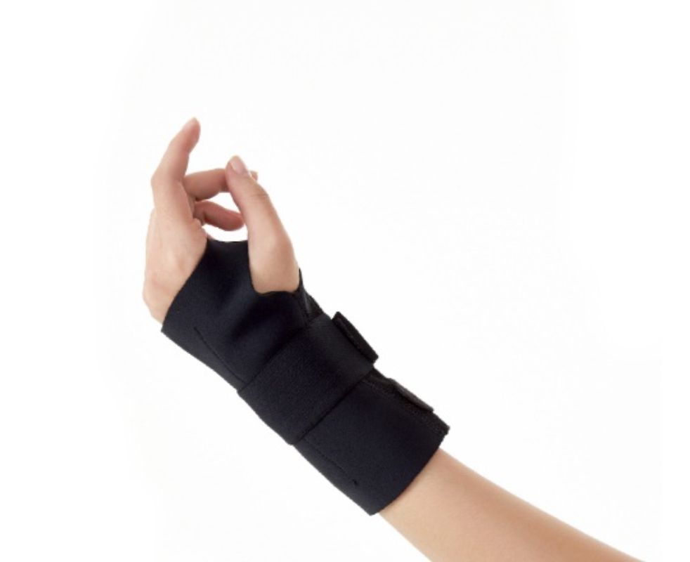 Dr.Med Elastic Wrist Palm Splint With Silicone Heel Pad Left W051 Large