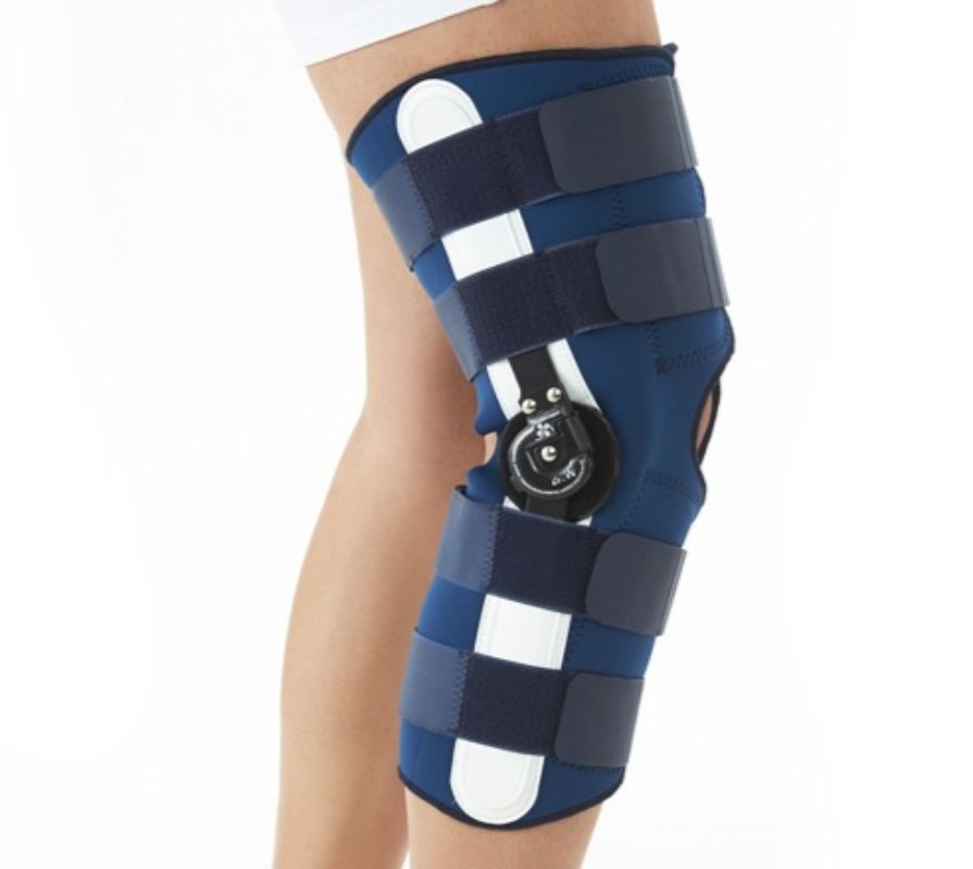 Dr.Med Rom Knee Brace With Dual Pin Lock Long K015 Large