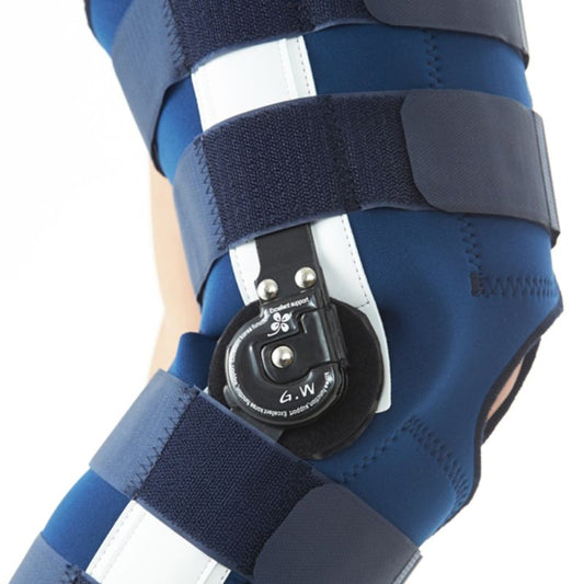 Dr.Med Rom Knee Brace With Dual Pin Lock Long K015 Large