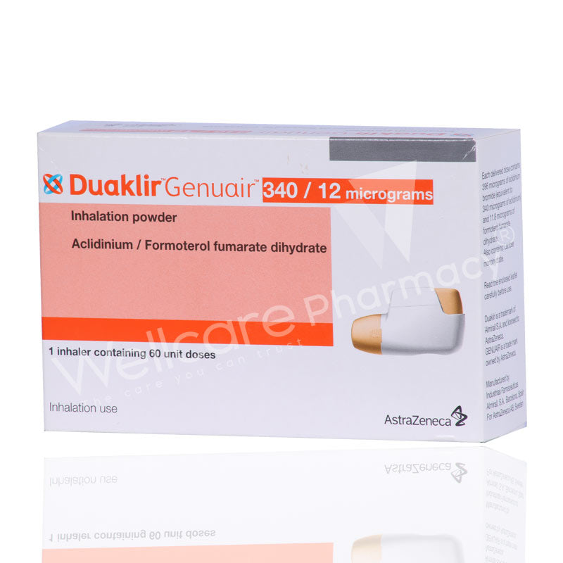 Duaklir Genuair 340/12Mcg Inhalation Powder 60 Doses