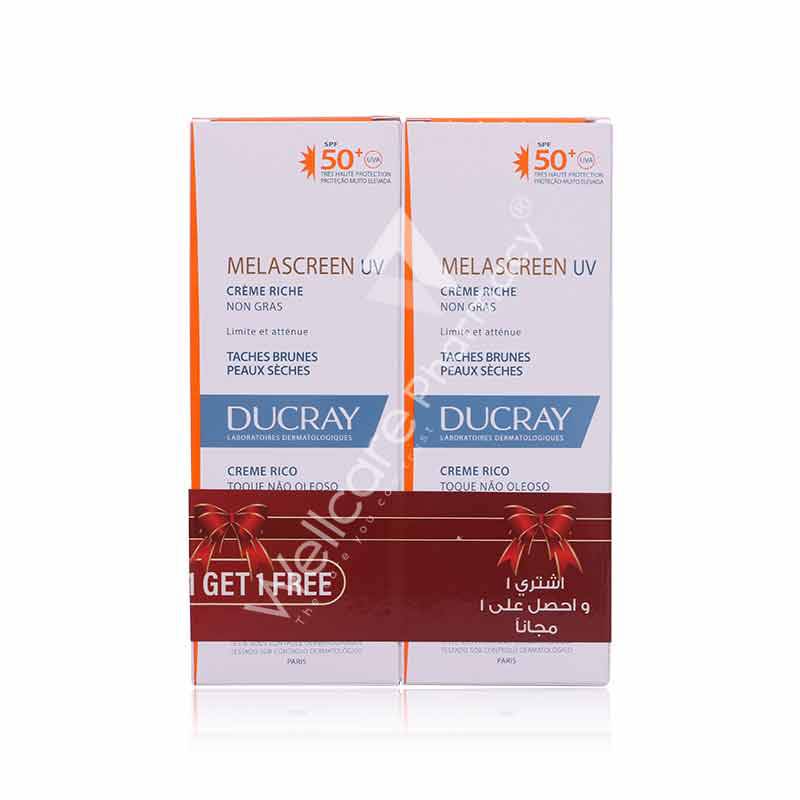Ducray 1+1 Melascreen Spf 50+ Cream 40Ml Ducray 1+1 Melascreen Spf 50+ Cream 40Ml