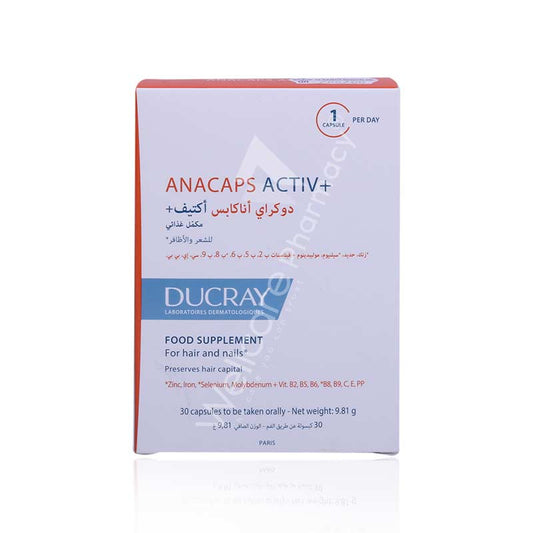 Ducray Anacaps Active+ Capsules 30'S