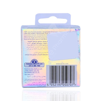 Durex Invisible Extra Thin Condom 3'S