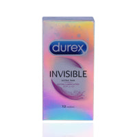 Durex Invisible Extra Thin Extra Lubricate Condom 12'S