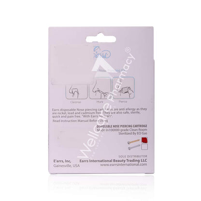 Earrs Epn-201-01-4G 2Mm Crystal Self Nose Piercing Kit Gold