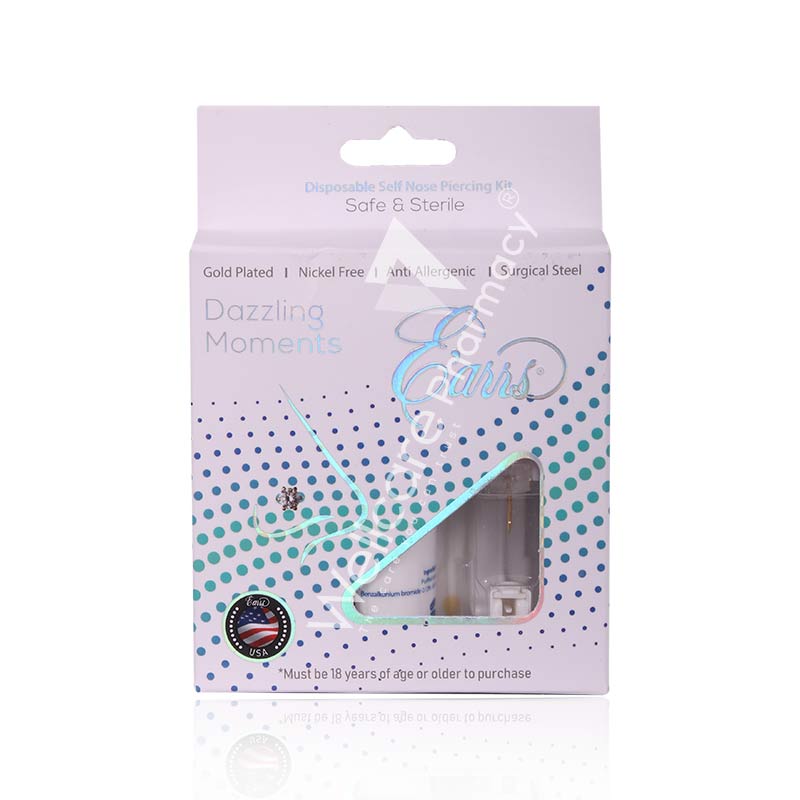 Earrs Epn-201-01-4G 2Mm Crystal Self Nose Piercing Kit Gold