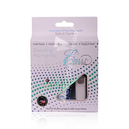Earrs Epn-201-01S 2Mm Crystal Self Nose Piercing Kit Silver