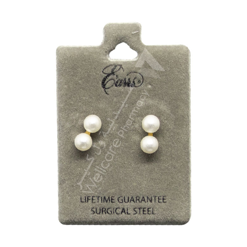 Earrs Double Pearl Drop