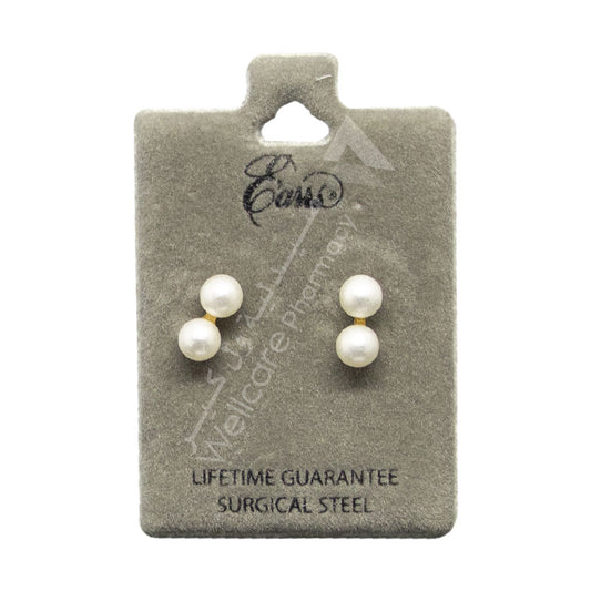 Earrs Double Pearl Drop