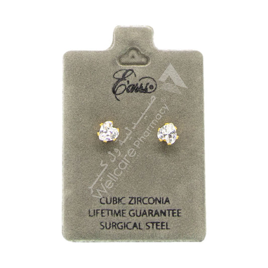 Earrs Eb468 Heart Shaped Cubic Zirconia