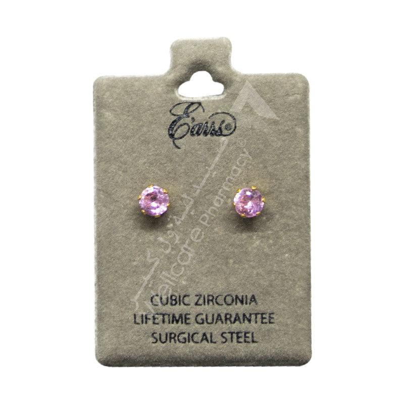 Earrs Pink Cubic Zirconia