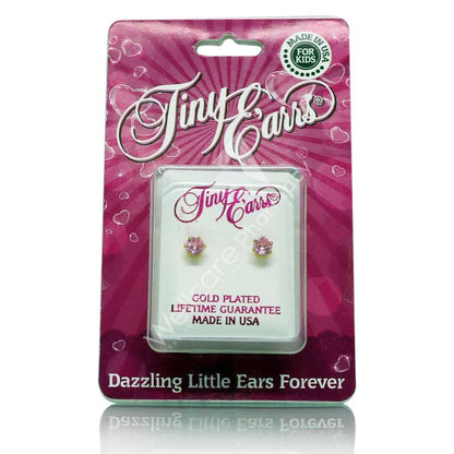 Earrs Pink Cubic Zirconia