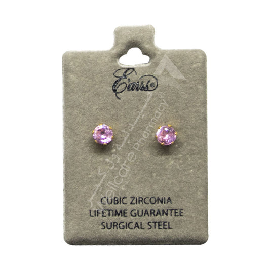 Earrs Pink Cubic Zirconia