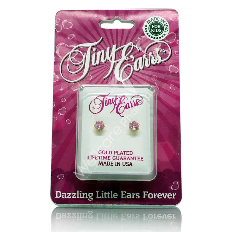 Earrs Pink Cubic Zirconia
