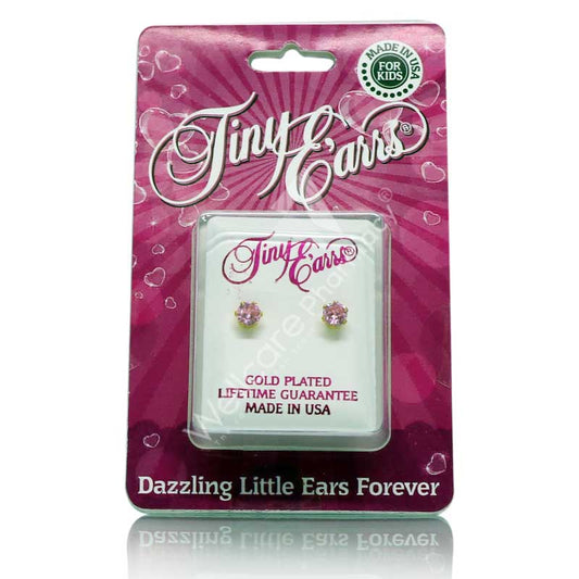 Earrs Pink Cubic Zirconia