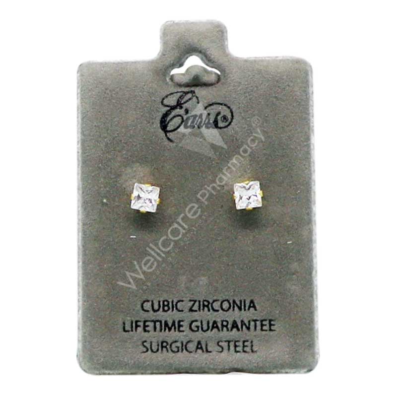 Earrs Square Cubic Zirconia
