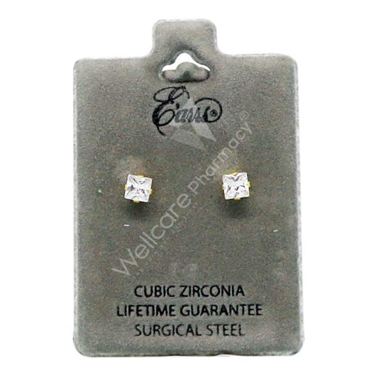 Earrs Square Cubic Zirconia