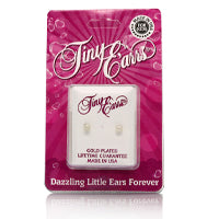 Earrs Square Pink Cubic Zirconia